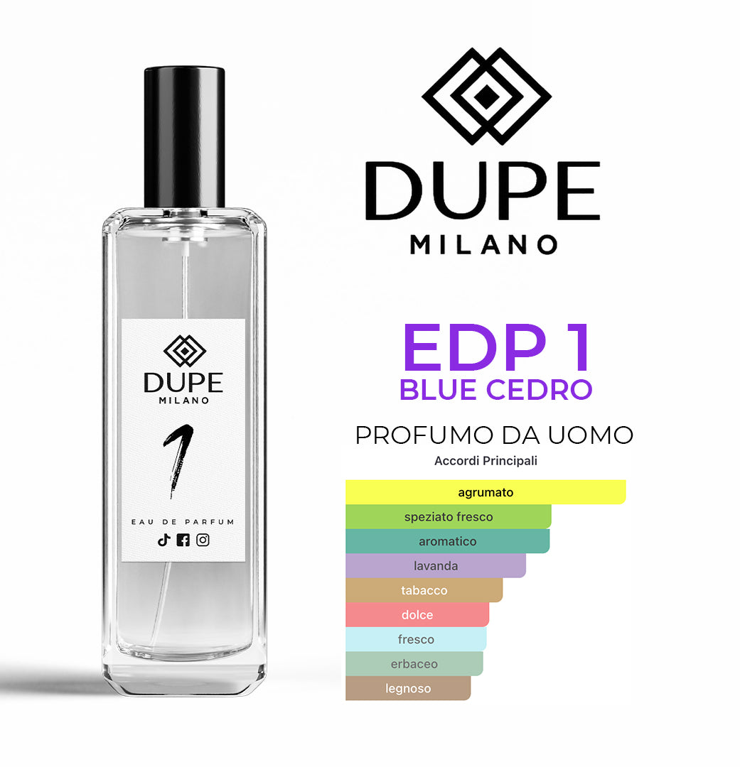 EDP 1 BLUE CEDRO – Profumo equivalente uomo