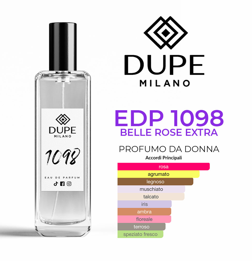 EDP 1098 BELLE ROSE EXTRA – Profumo equivalente donna