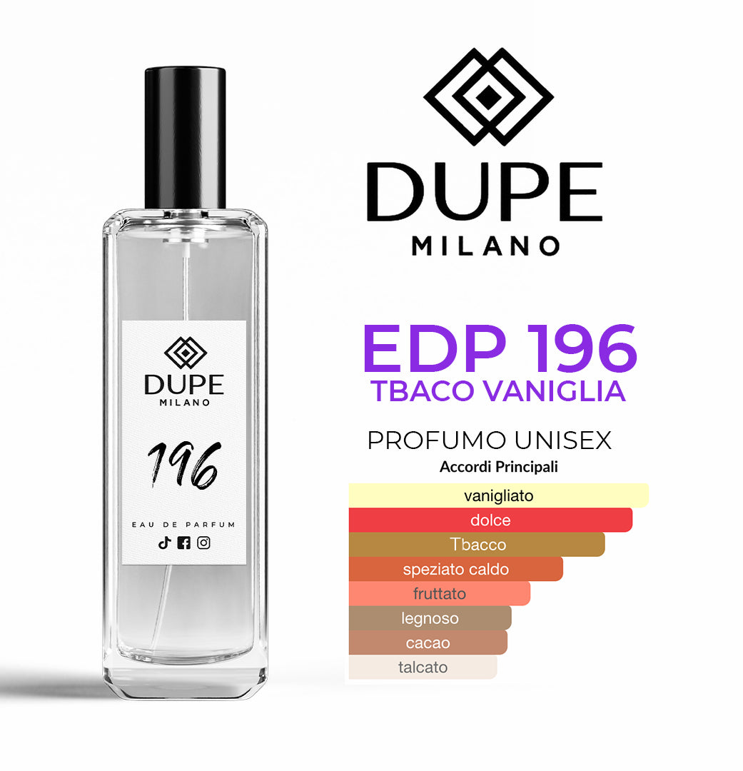 EDP 196 TOBACO VANIGLIA – Profumo equivalente unisex