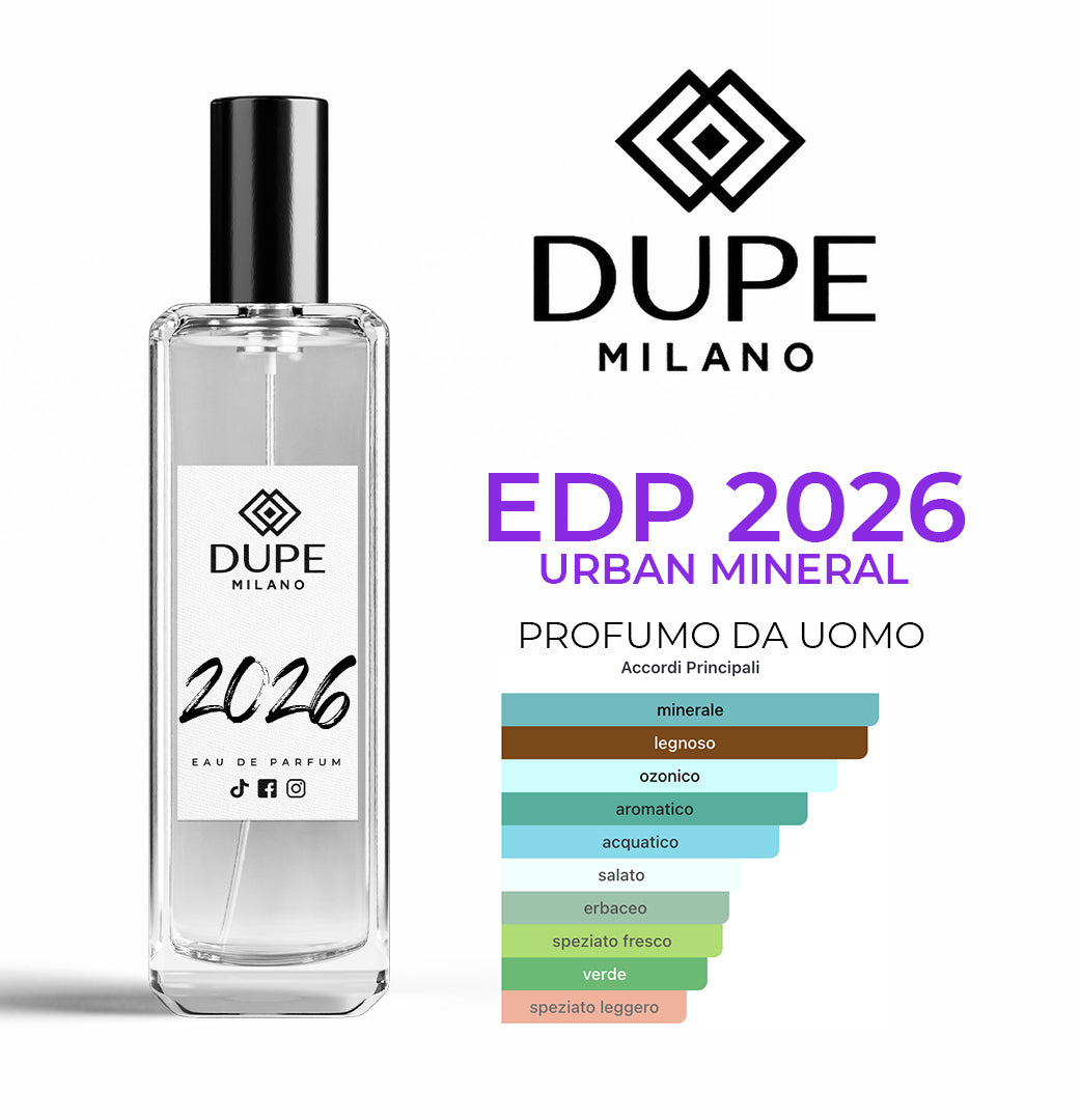 EDP 2026 URBAN MINERAL – Profumo equivalente uomo