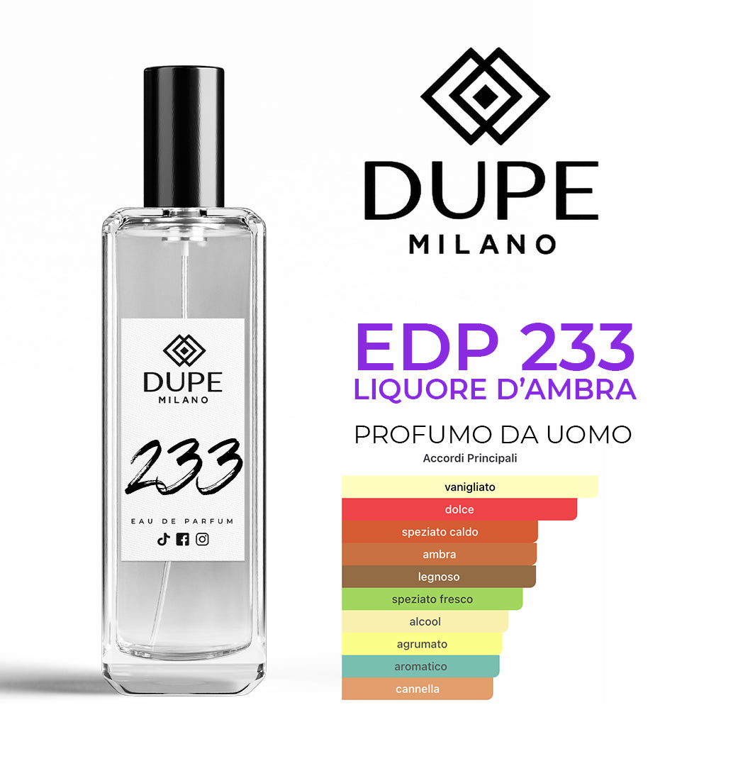 EDP 233 LIQUORE D’AMBRA – Profumo equivalente uomo