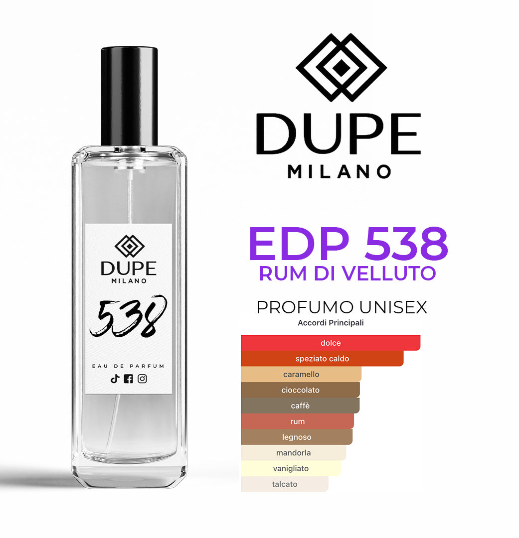 EDP 538 RUM DI VELLUTO – Profumo equivalente unisex