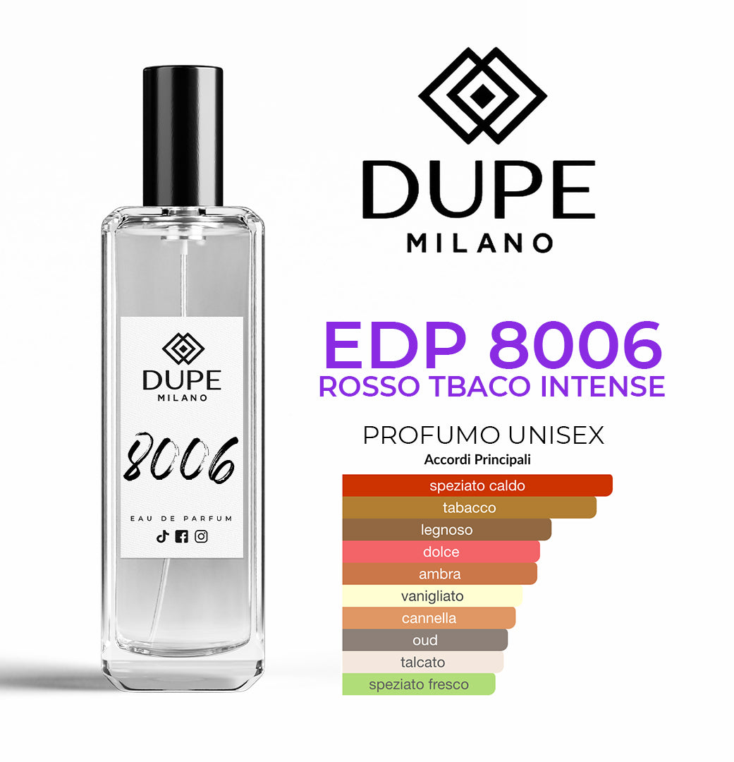 EDP 8006 ROSSO TABACO INTENSE – Profumo equivalente unisex